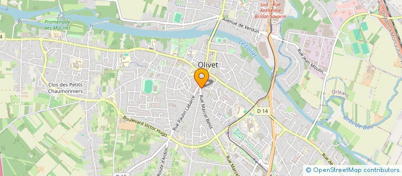 localisation de l'entreprise MADAME JOSETTE MANZI à OLIVET