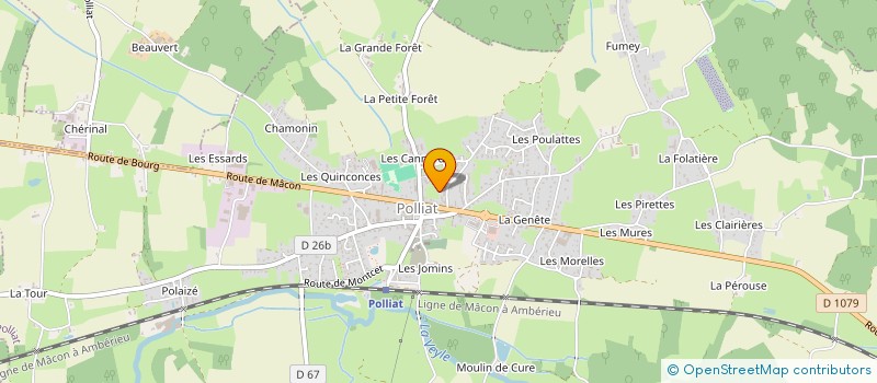 localisation de l'entreprise MADAME JOSETTE MARCELLE JEA CHARLES à POLLIAT