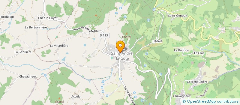 localisation de l'entreprise MADAME JOSETTE MARION  MORNANT