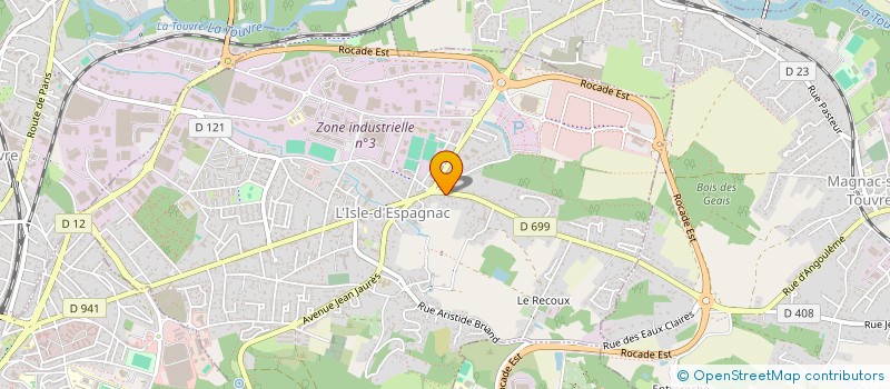 localisation de l'entreprise MADAME JOSETTE MARQUES à L'ISLE-D'ESPAGNAC