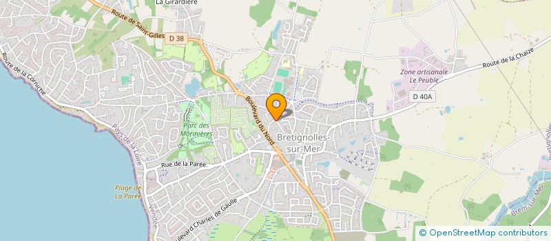 localisation de l'entreprise MADAME JOSETTE MARTIN  BRETIGNOLLES-SUR-MER