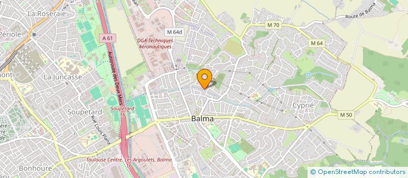 localisation de l'entreprise MADAME JOSETTE MARTINEZ à BALMA
