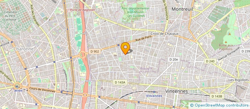 localisation de l'entreprise MADAME JOSETTE MARTINEZ à MONTREUIL