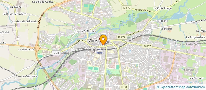 localisation de l'entreprise MADAME JOSETTE MASSART  VITRE