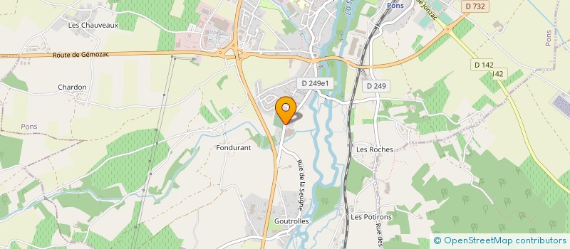 localisation de l'entreprise MADAME JOSETTE MASSIAS à PONS