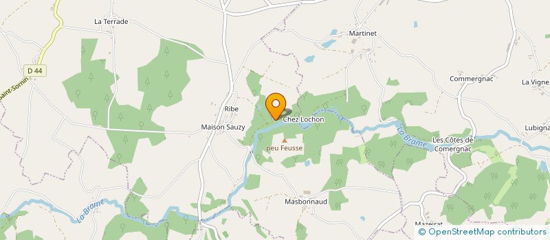 localisation de l'entreprise MADAME JOSETTE MAZALEYRAT à SAINT-HILAIRE-LA-TREILLE