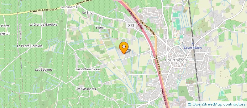 localisation de l'entreprise MADAME JOSETTE MEINDER  COURTHEZON