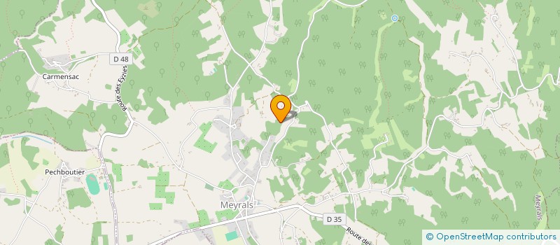 localisation de l'entreprise MADAME JOSETTE MERCIER  MEYRALS