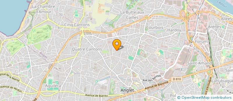 localisation de l'entreprise MADAME JOSETTE MILLOX  ANGLET