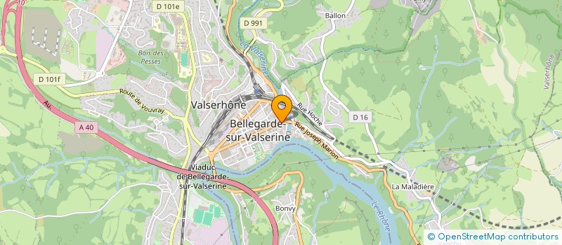 localisation de l'entreprise MADAME JOSETTE MIRAILLET à VALSERHONE