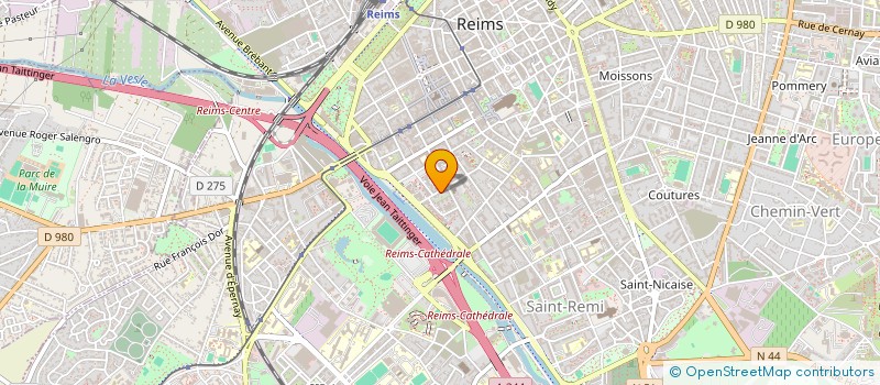 localisation de l'entreprise MADAME JOSETTE MONNEVEUX  REIMS