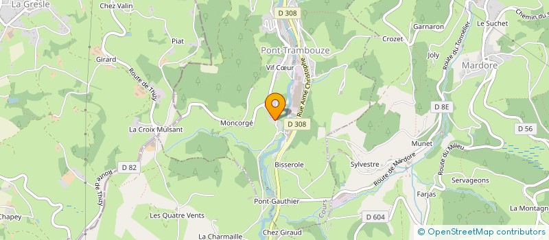 localisation de l'entreprise MADAME JOSETTE MONTIBERT  RANCHAL