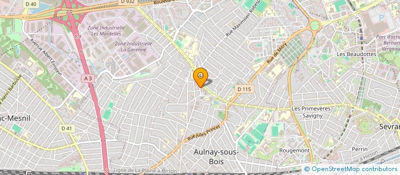 localisation de l'entreprise MADAME JOSETTE MOPTY à AULNAY-SOUS-BOIS