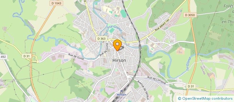 localisation de l'entreprise MADAME JOSETTE MUNY  HIRSON