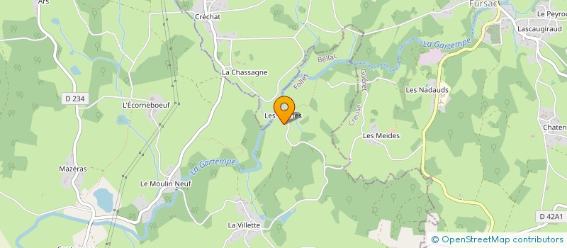 localisation de l'entreprise MADAME JOSETTE NICOULAUD à FOLLES