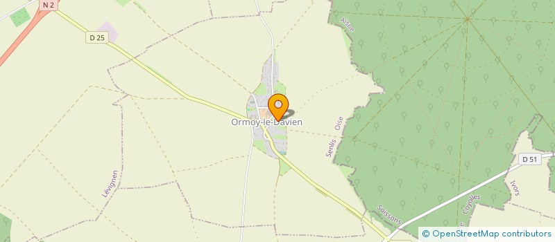 localisation de l'entreprise MADAME JOSETTE NKOULOU  ORMOY-LE-DAVIEN