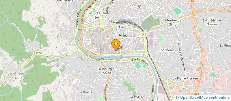 localisation de l'entreprise MADAME JOSETTE NOVELL à ALES