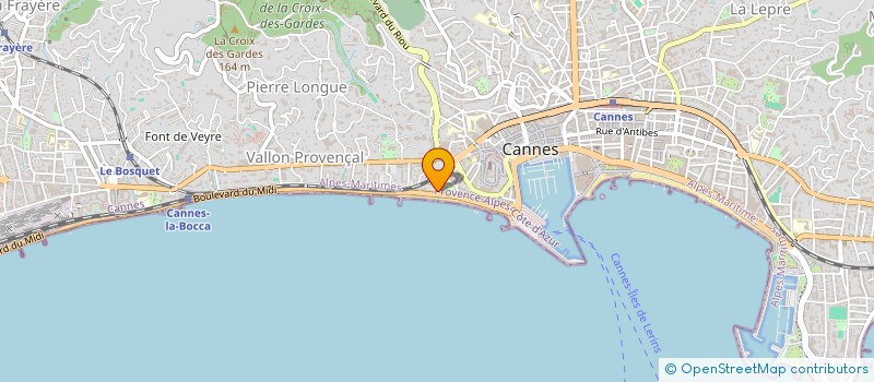 localisation de l'entreprise MADAME JOSETTE OGER à CANNES