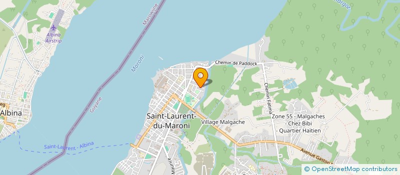 localisation de l'entreprise MADAME JOSETTE PALMIER à SAINT-LAURENT-DU-MARONI