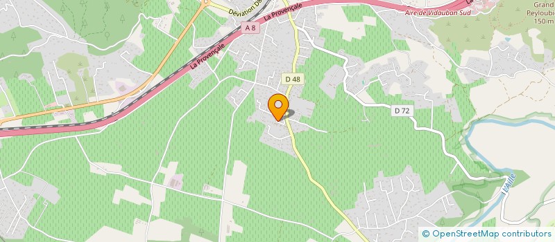 localisation de l'entreprise MADAME JOSETTE PAROUTEAUD à VIDAUBAN