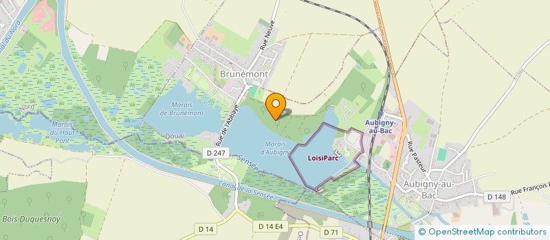 localisation de l'entreprise MADAME JOSETTE PARSY à AUBIGNY-AU-BAC
