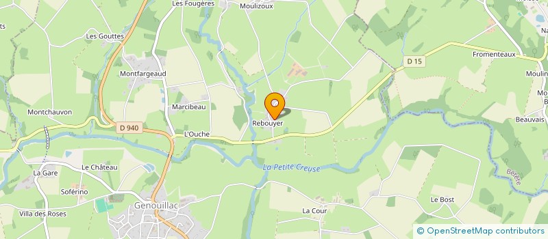 localisation de l'entreprise MADAME JOSETTE PASQUET  GENOUILLAC