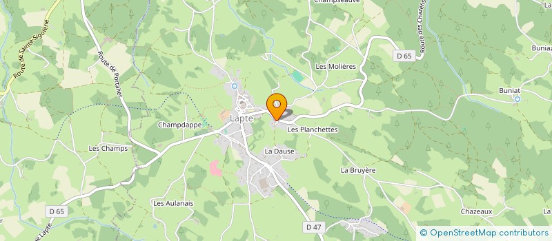 localisation de l'entreprise MADAME JOSETTE PAUCHON  LAPTE