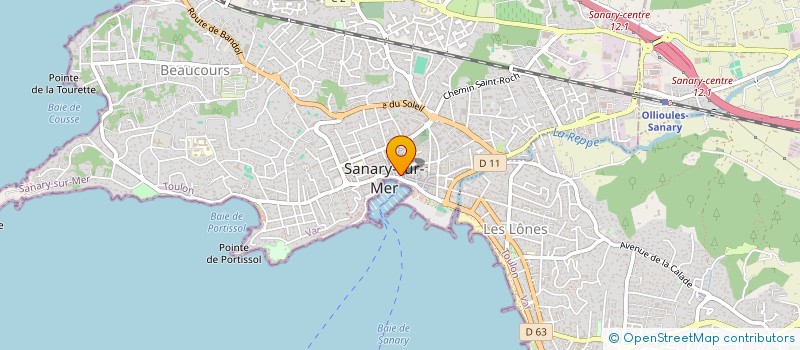 localisation de l'entreprise MADAME JOSETTE PENNAUD à SANARY-SUR-MER