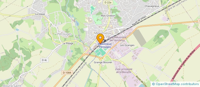 localisation de l'entreprise MADAME JOSETTE PEYRON à MEXIMIEUX
