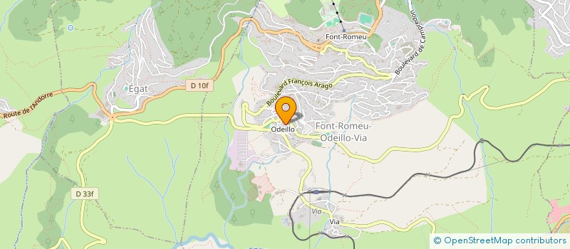 localisation de l'entreprise MADAME JOSETTE PIOCHAUD à FONT-ROMEU-ODEILLO-VIA