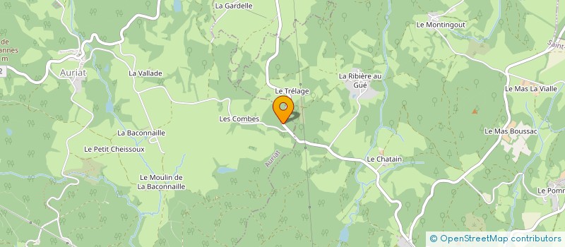 localisation de l'entreprise MADAME JOSETTE PLAS  BOURGANEUF