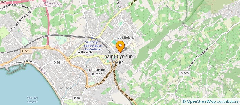 localisation de l'entreprise MADAME JOSETTE PONS à SAINT-CYR-SUR-MER