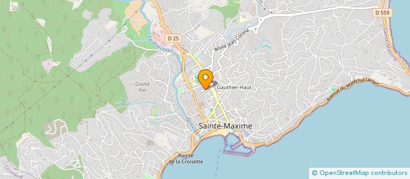 localisation de l'entreprise MADAME JOSETTE POTET à SAINTE-MAXIME