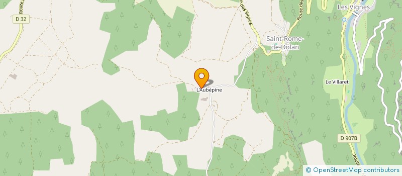 localisation de l'entreprise MADAME JOSETTE POUJOL  MASSEGROS CAUSSES GORGES