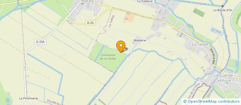 localisation de l'entreprise MADAME JOSETTE POULTEAU  LA TAILLEE