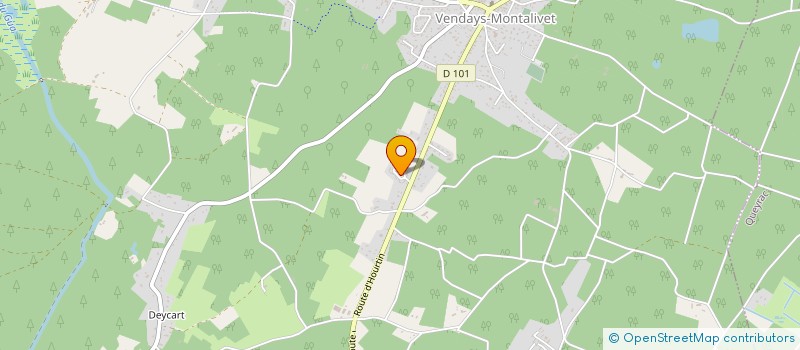 localisation de l'entreprise MADAME JOSETTE POUPON à VENDAYS-MONTALIVET