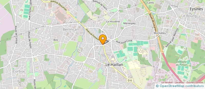 localisation de l'entreprise MADAME JOSETTE RABOURDIN  LE HAILLAN