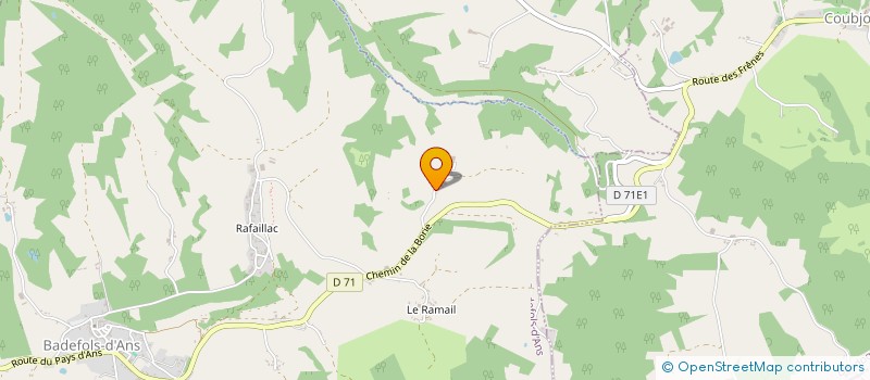 localisation de l'entreprise MADAME JOSETTE RAFAILLAC  BADEFOLS-D ANS