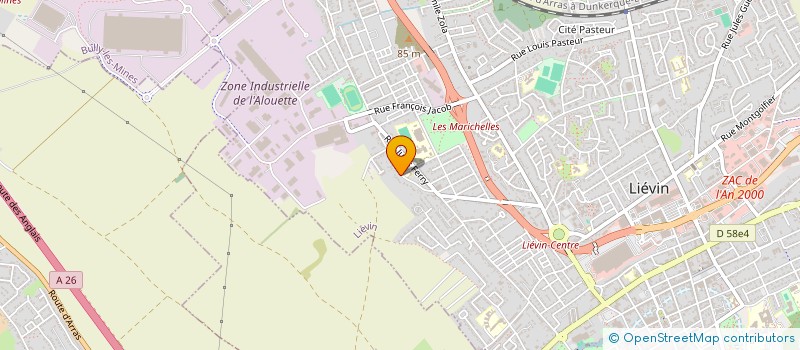 localisation de l'entreprise MADAME JOSETTE RAPPE  LIEVIN