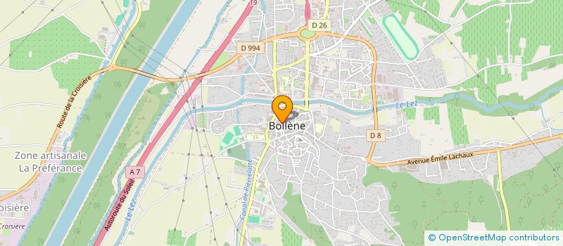 localisation de l'entreprise MADAME JOSETTE RECEVEUR à BOLLENE