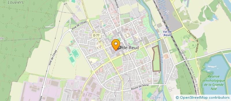 localisation de l'entreprise MADAME JOSETTE RESLEUX  VAL-DE-REUIL