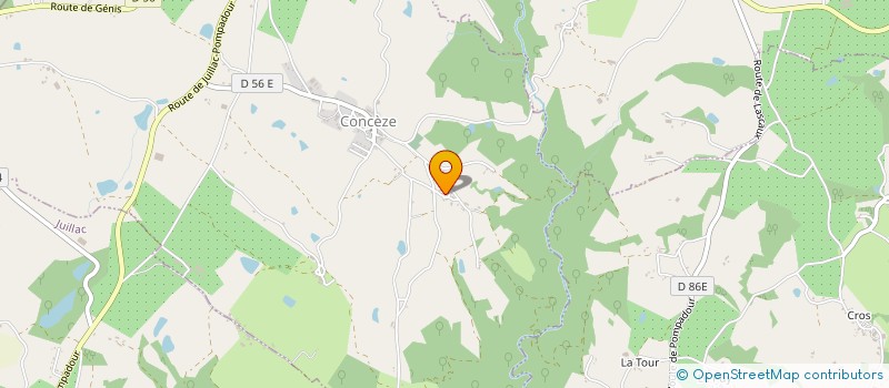 localisation de l'entreprise MADAME JOSETTE REYNAUD  CONCEZE