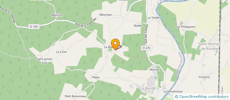 localisation de l'entreprise MADAME JOSETTE RICHARD  SAINT-AIGULIN