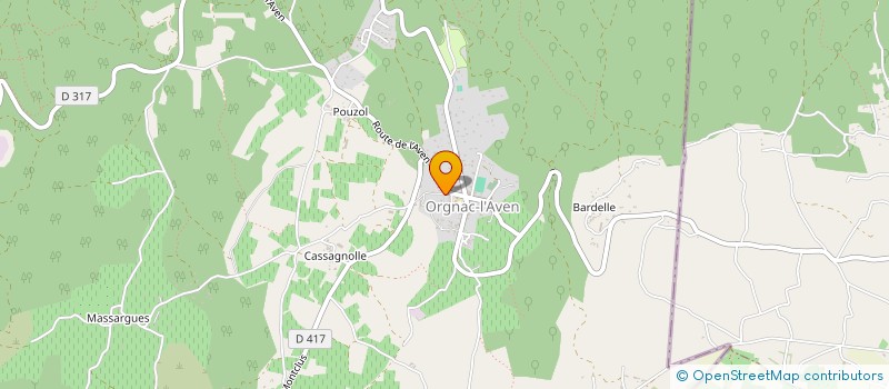 localisation de l'entreprise MADAME JOSETTE RIEU à ORGNAC-L'AVEN