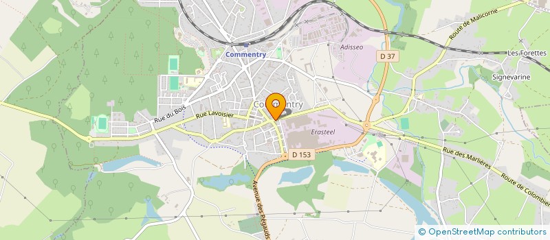 localisation de l'entreprise MADAME JOSETTE RIOTTE à COMMENTRY