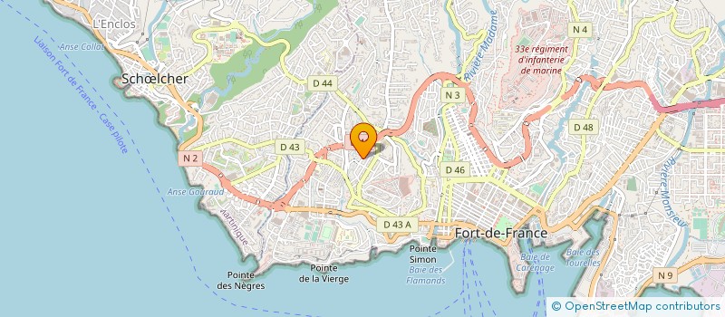 localisation de l'entreprise MADAME JOSETTE ROCA à FORT DE FRANCE