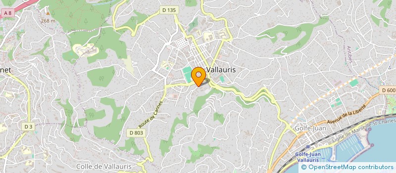 localisation de l'entreprise MADAME JOSETTE ROLLA à VALLAURIS