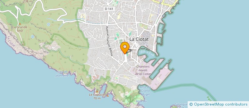localisation de l'entreprise MADAME JOSETTE ROMILLAT à LA CIOTAT