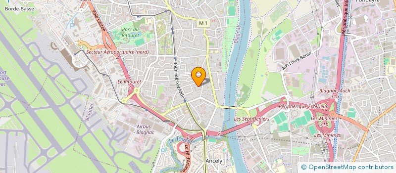 localisation de l'entreprise MADAME JOSETTE ROQUI à BLAGNAC