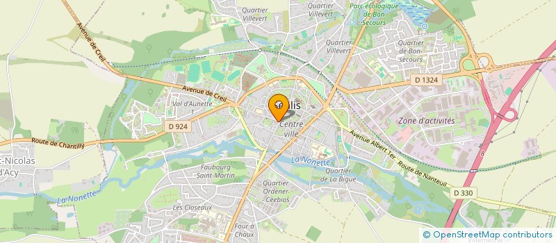 localisation de l'entreprise MADAME JOSETTE ROUVIERE  SENLIS